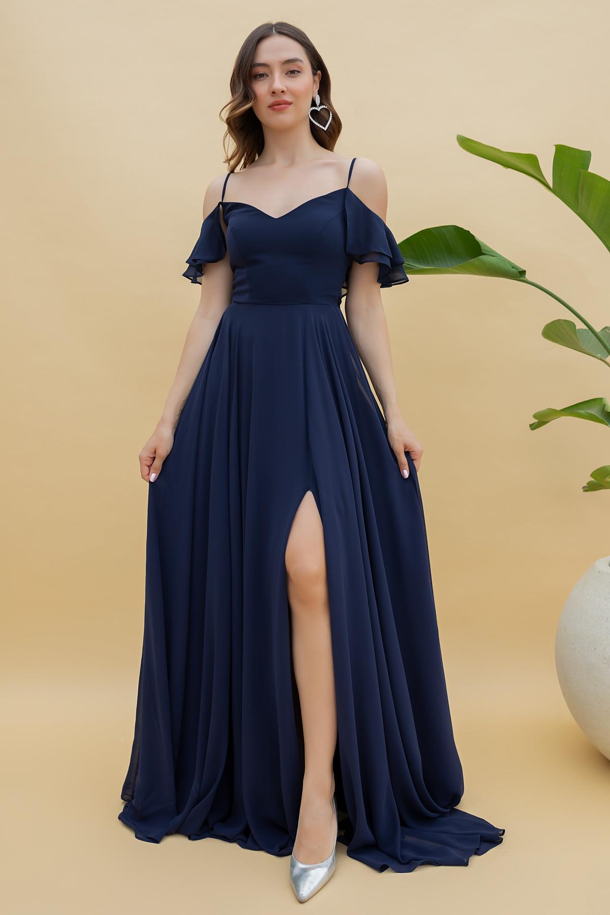 Bleu marine Robes de Soiree