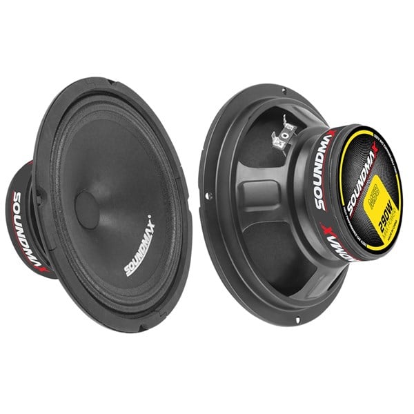 SOUNDMAX 290W YENİ SERİ YUVARLAK OTO HOPARLÖR PROFESYONEL SX-MS8 20CM  MİDRANGE | ticimax.com