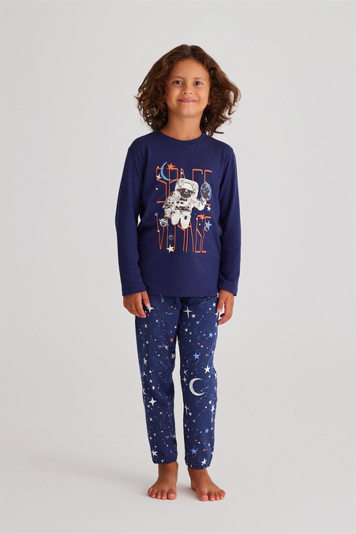 Katia&Bony Space Erkek Çocuk Pijama Takımı Lacivert