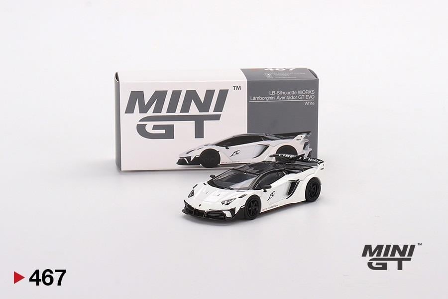 Mini GT - LB-Silhouette WORKS Lamborghini Aventador GT EVO White 1