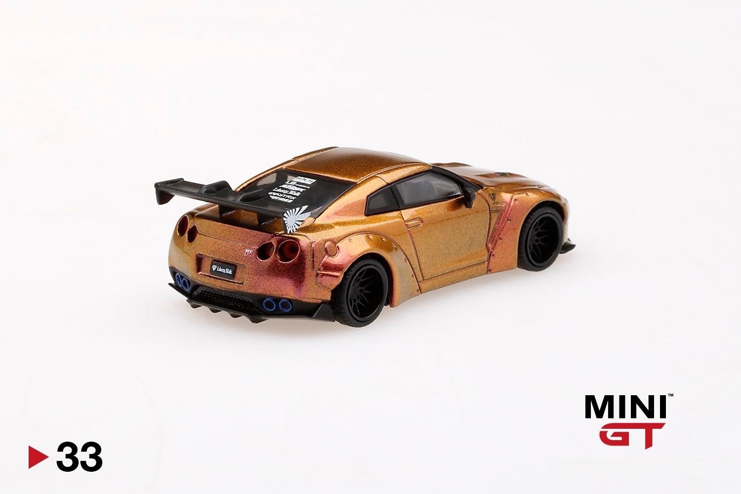ミニカー MINI GT LB WORKS NISSAN GT-R R35 gold Mini GT Nissan GT-R