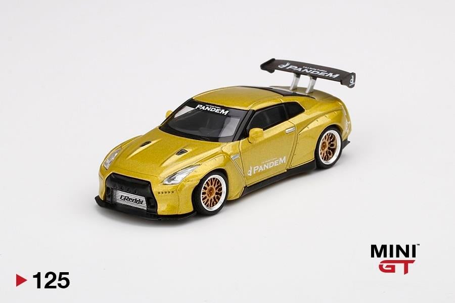 Mini GT - Pandem Nissan GT-R (R35) GT Wing Cosmopolitan Yellow 1