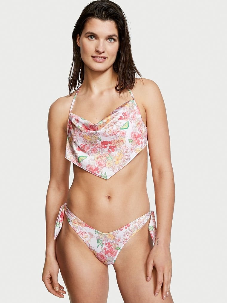 Brazilian Bikini Altı - Kelebek Desenli Beyaz VS26473664
