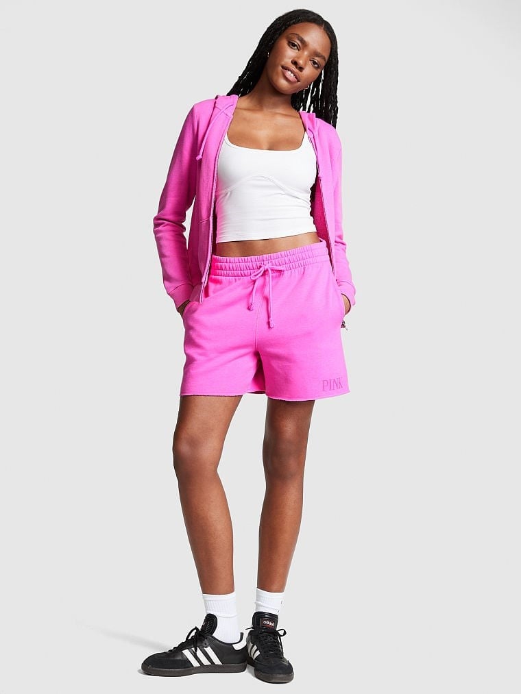 Fleece Zip-Up Everyday Hoodie - Pembe | Victoria's Secret Pink