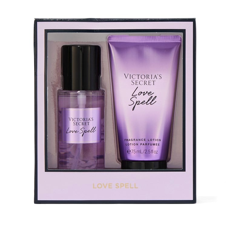 Victoria's Secret Love Spell ギフトセット Love Spell Mini Vücut Spreyi & Losyonu Seti