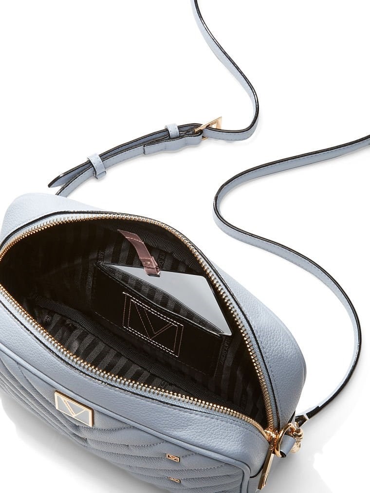 The Victoria Top Zip Çapraz Askılı Çanta - Skyflower Stud