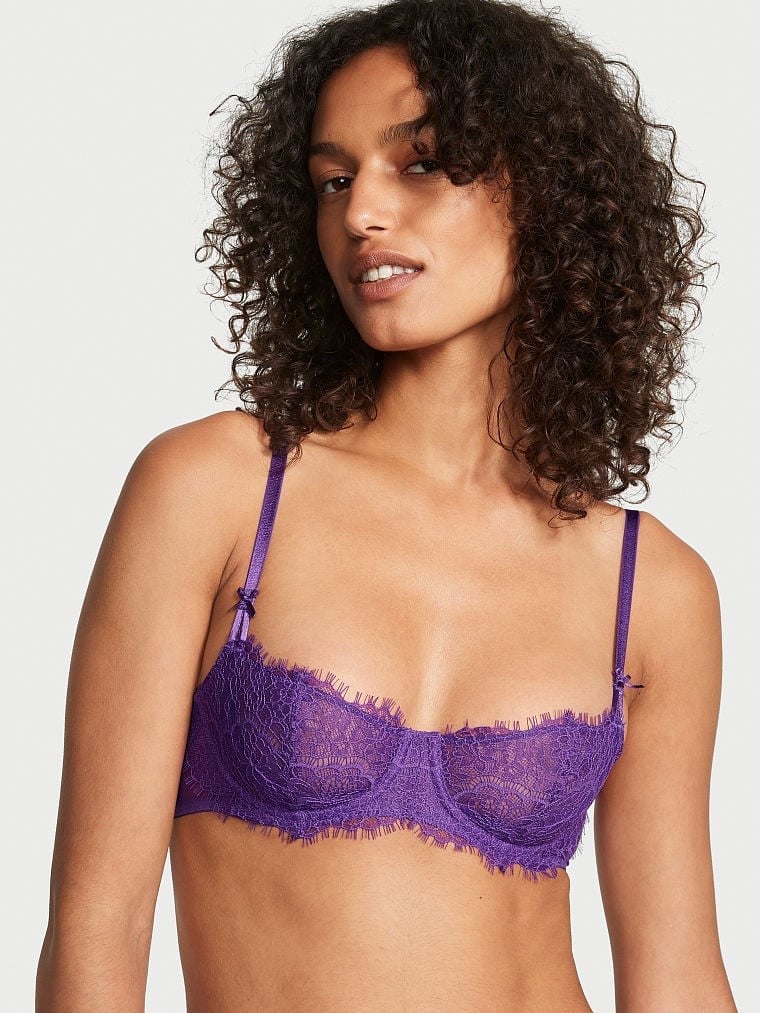 Wicked Astarsız Dantelli Balkonet Sütyen Mor | Victoria's Secret