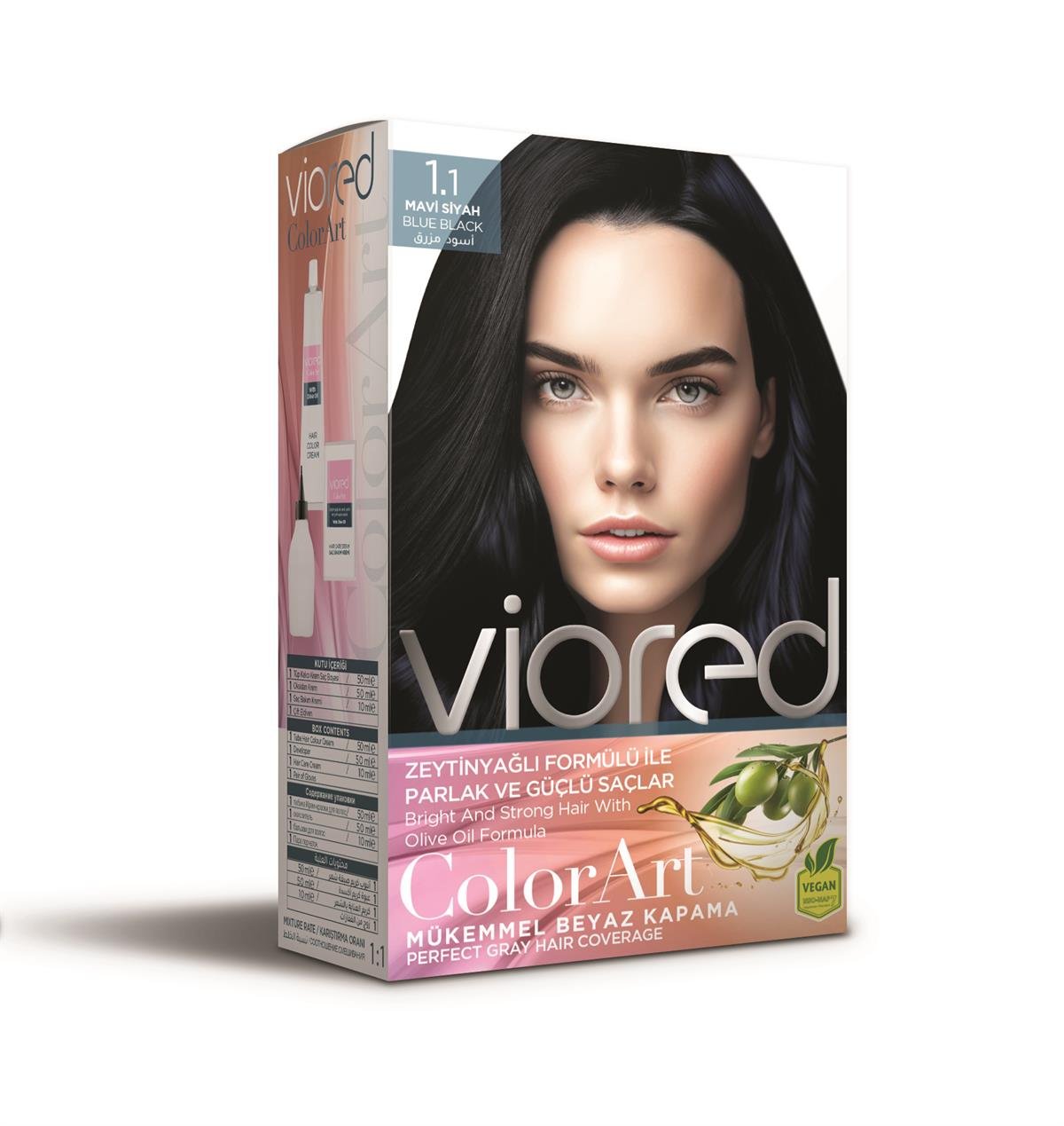 Viored Color Art 1.1 Mavi Siyah Saç Boyası