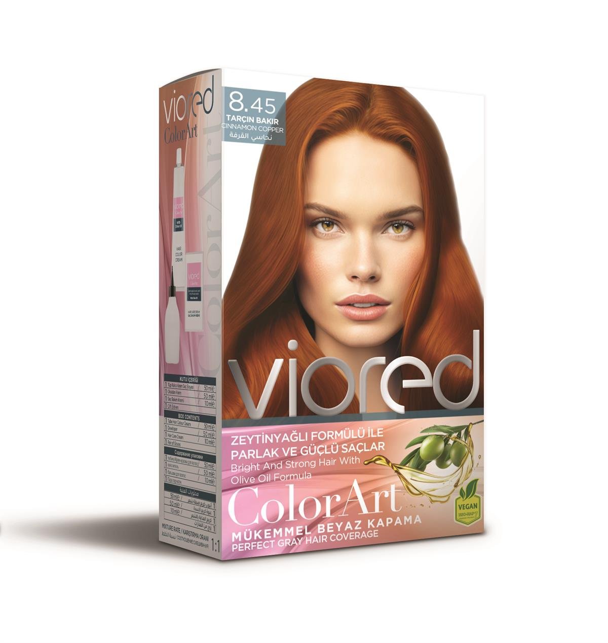 Viored Color Art 8.45 Tarçın Bakır Saç Boyası