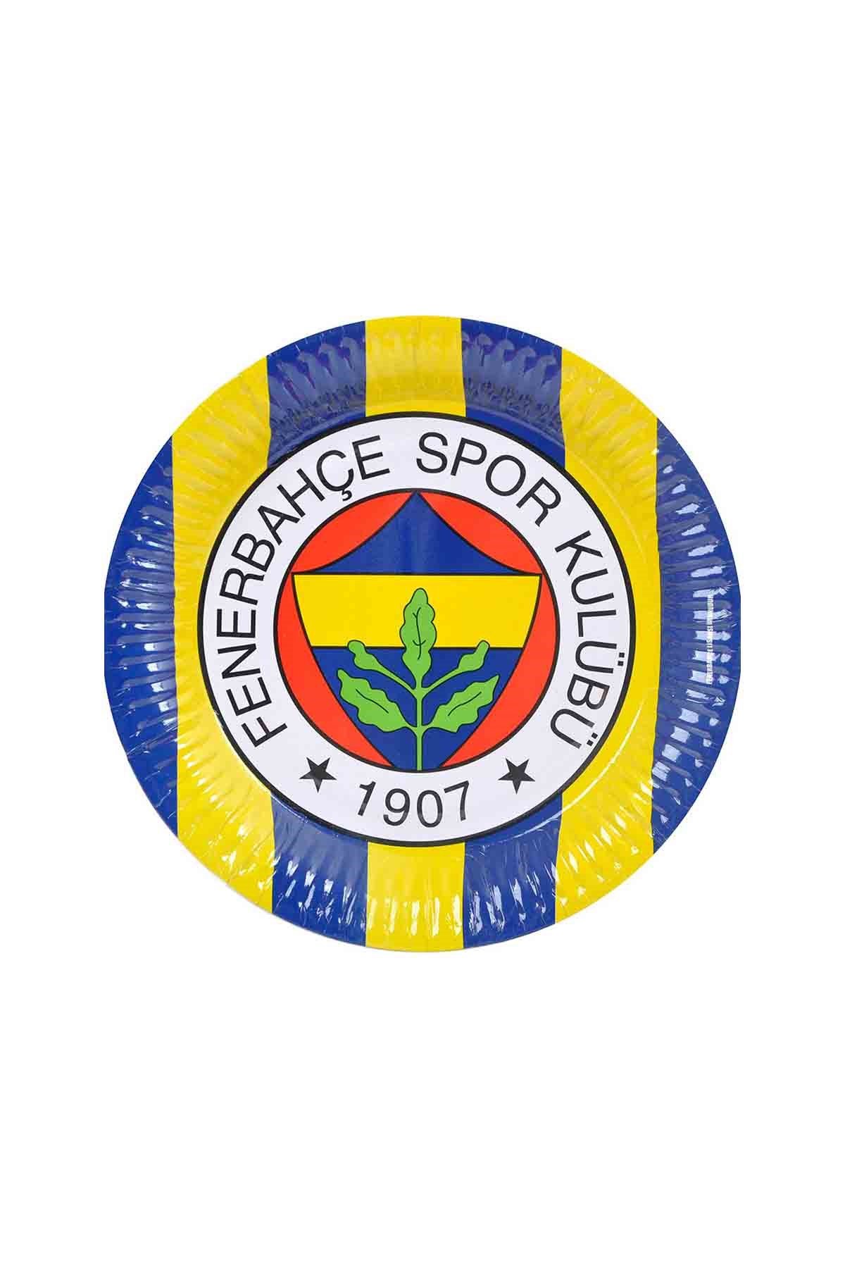 Fenerbahçe Desenli Kağıt Tabak 8li