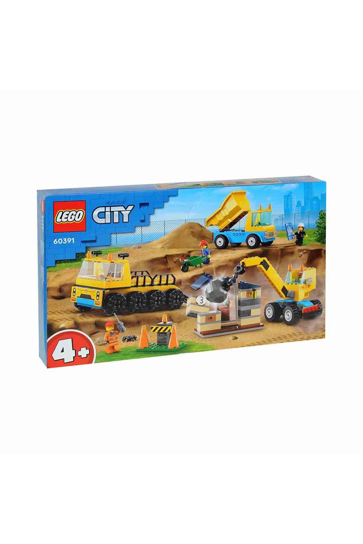 LEGO City İnşaat Kamyonları ve Yıkım Gülleli Vinç