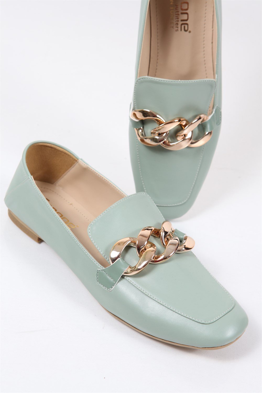 Mint green loafers deals
