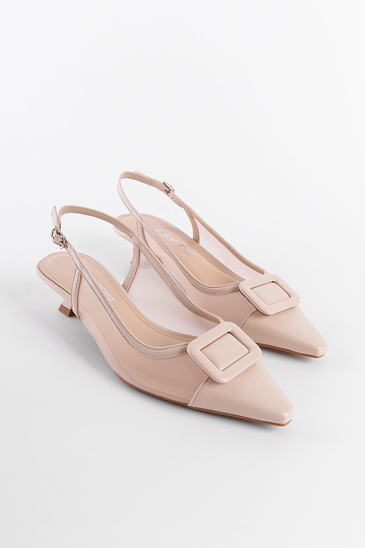 Beige short heels hot sale