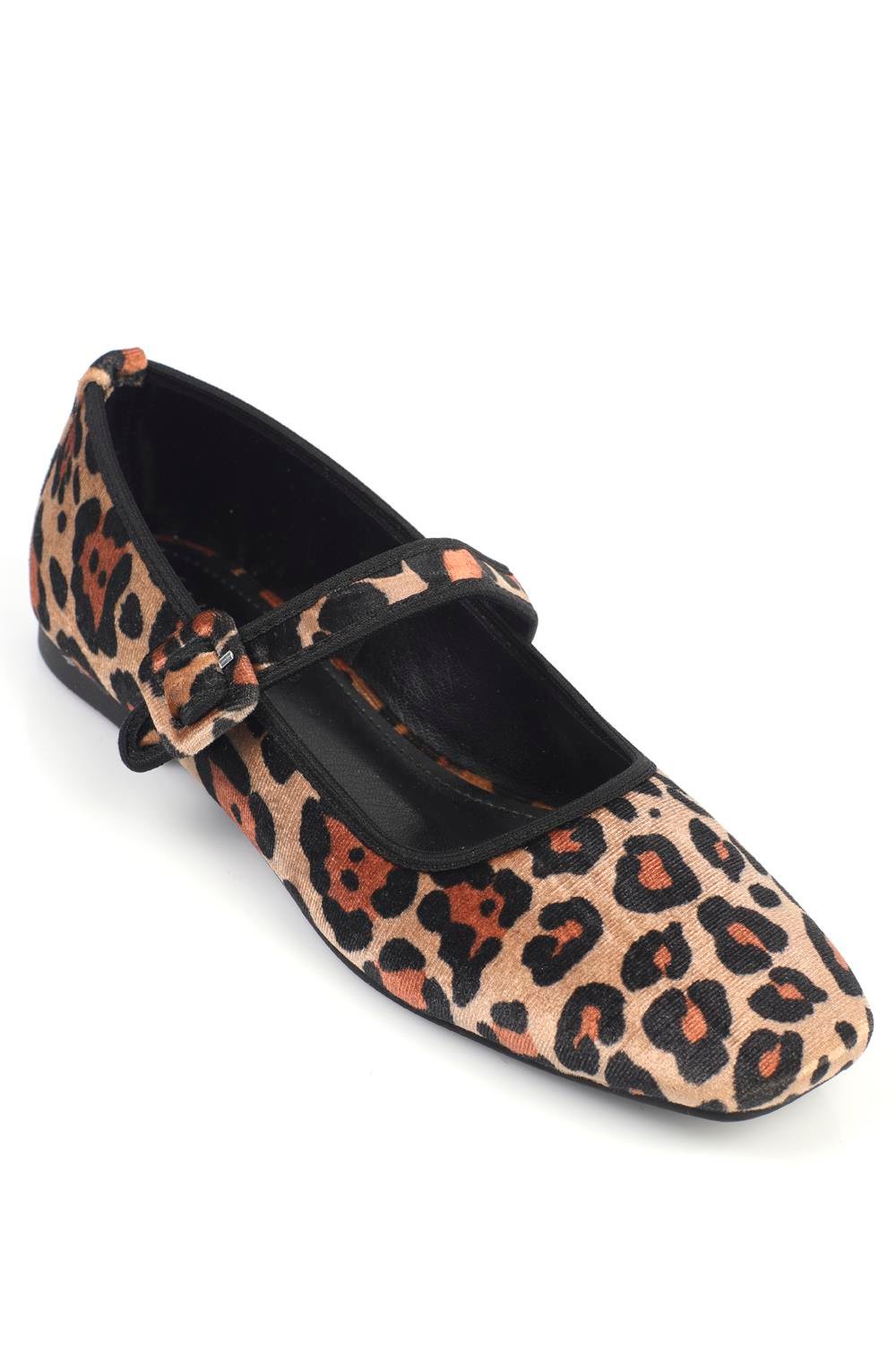 Capone Outfitters F14 Women Leopard Ballerina