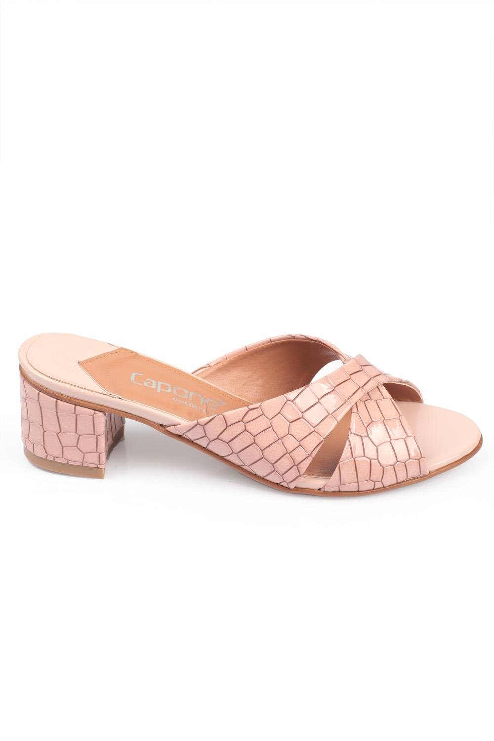 Capone Taya Cross Band Women Salmon Sandals