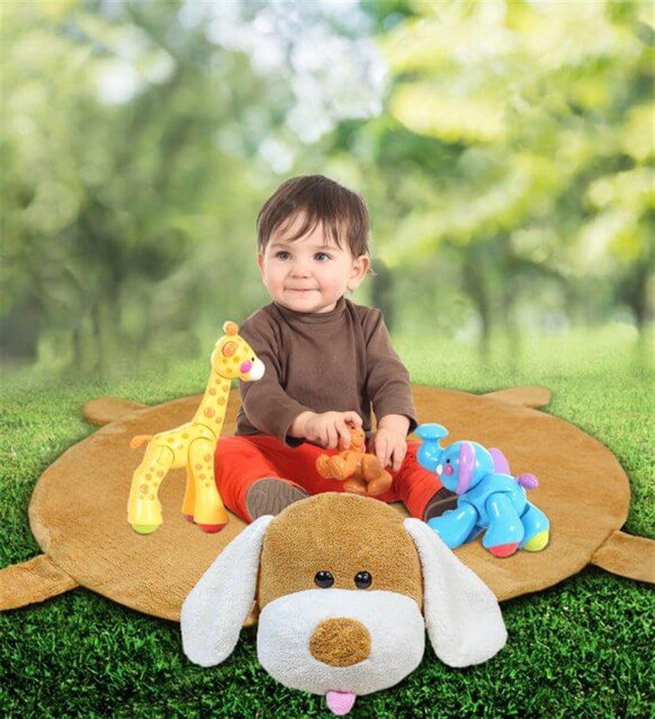 Bebek Oyun Halısı 120 cm Köpekli Oyun Matı (%100 Yerli) Fiyatları |  Pababo.com