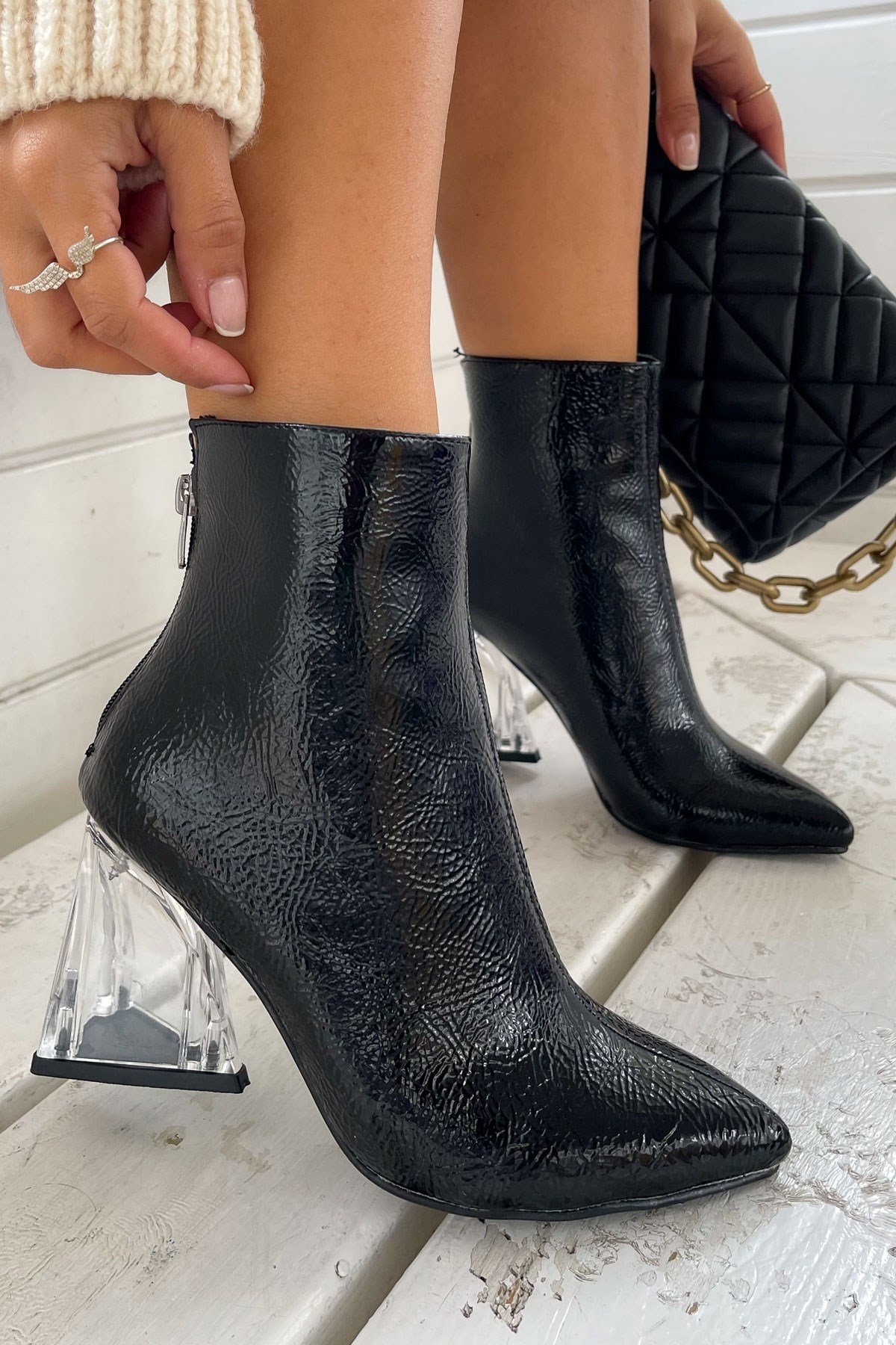 Famous black deals boots