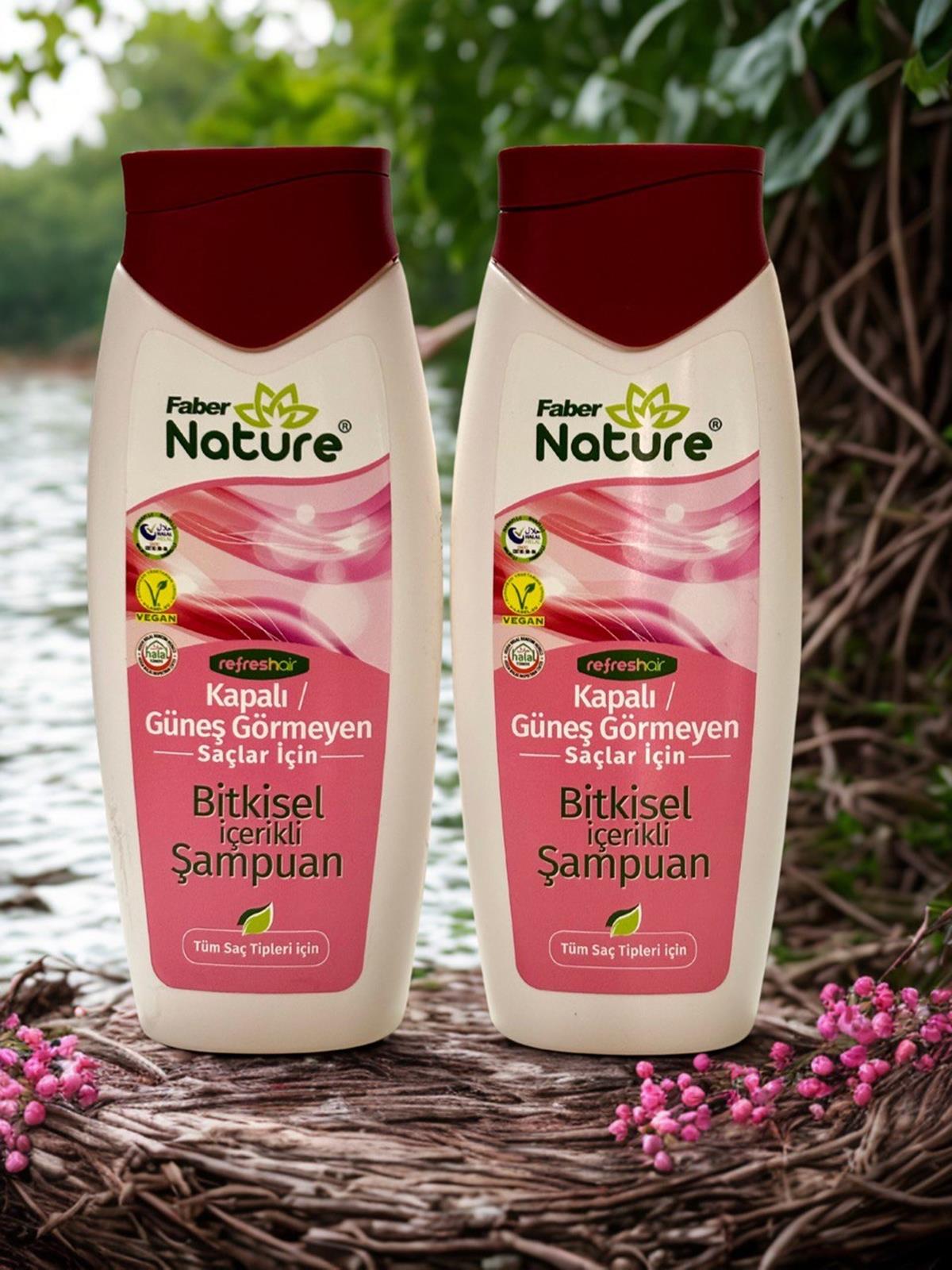Naturex Kapalı / Güneş Görmeyen Saçlar İçin Şampuan 400Ml*2li Set