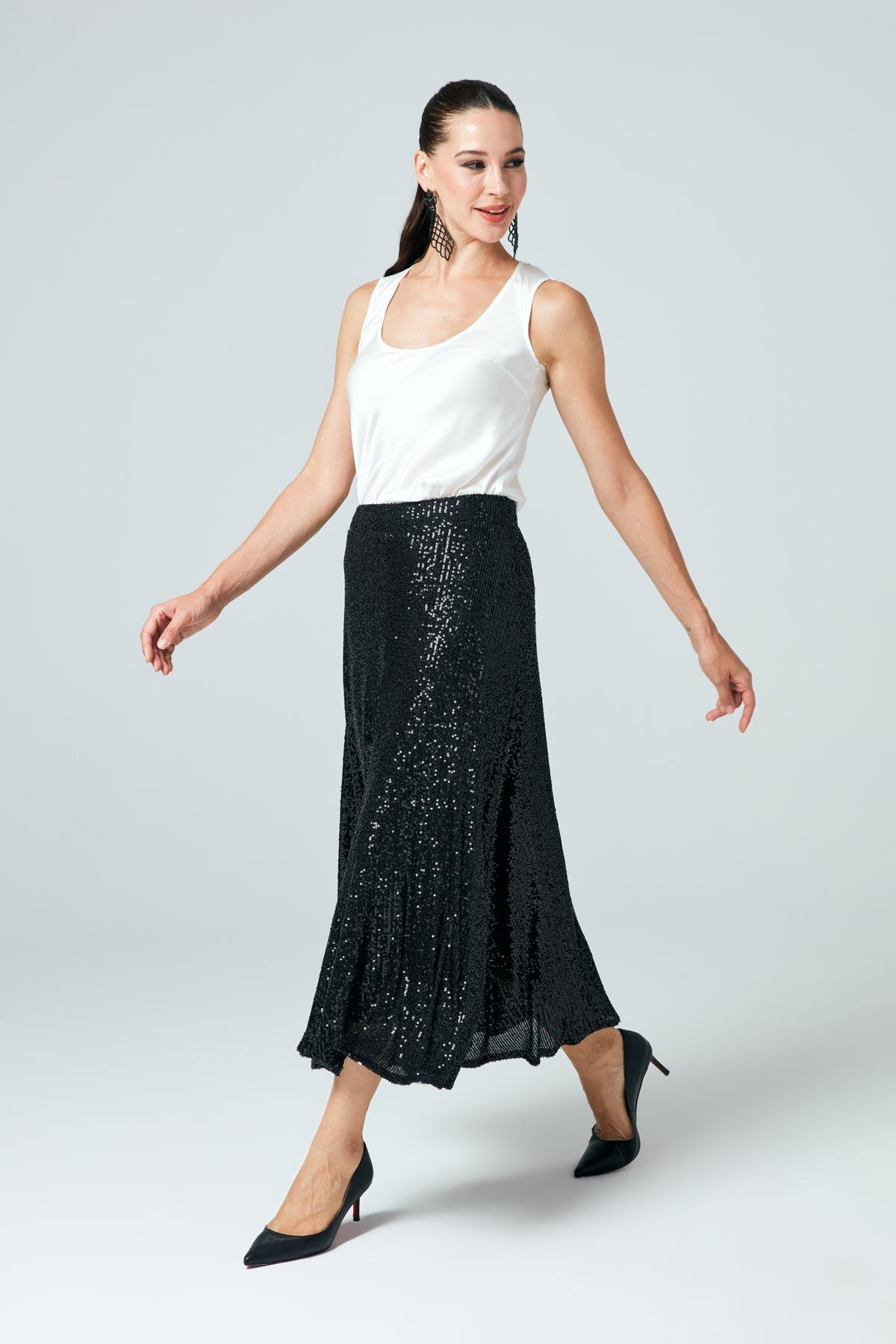 Plus size sequin skirt 6xl cheap