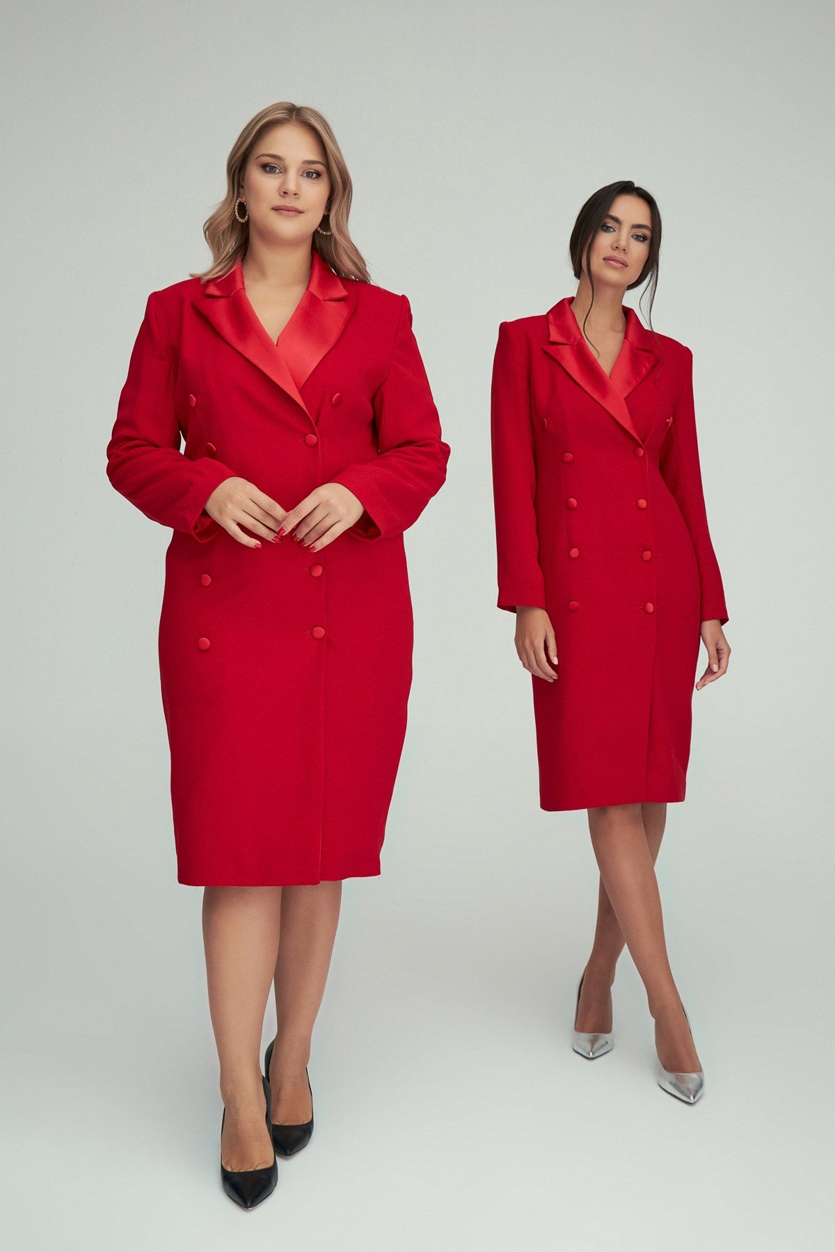 Viyana Elbise Kırmızı - Ceket elbise | Elbise | Modalogy