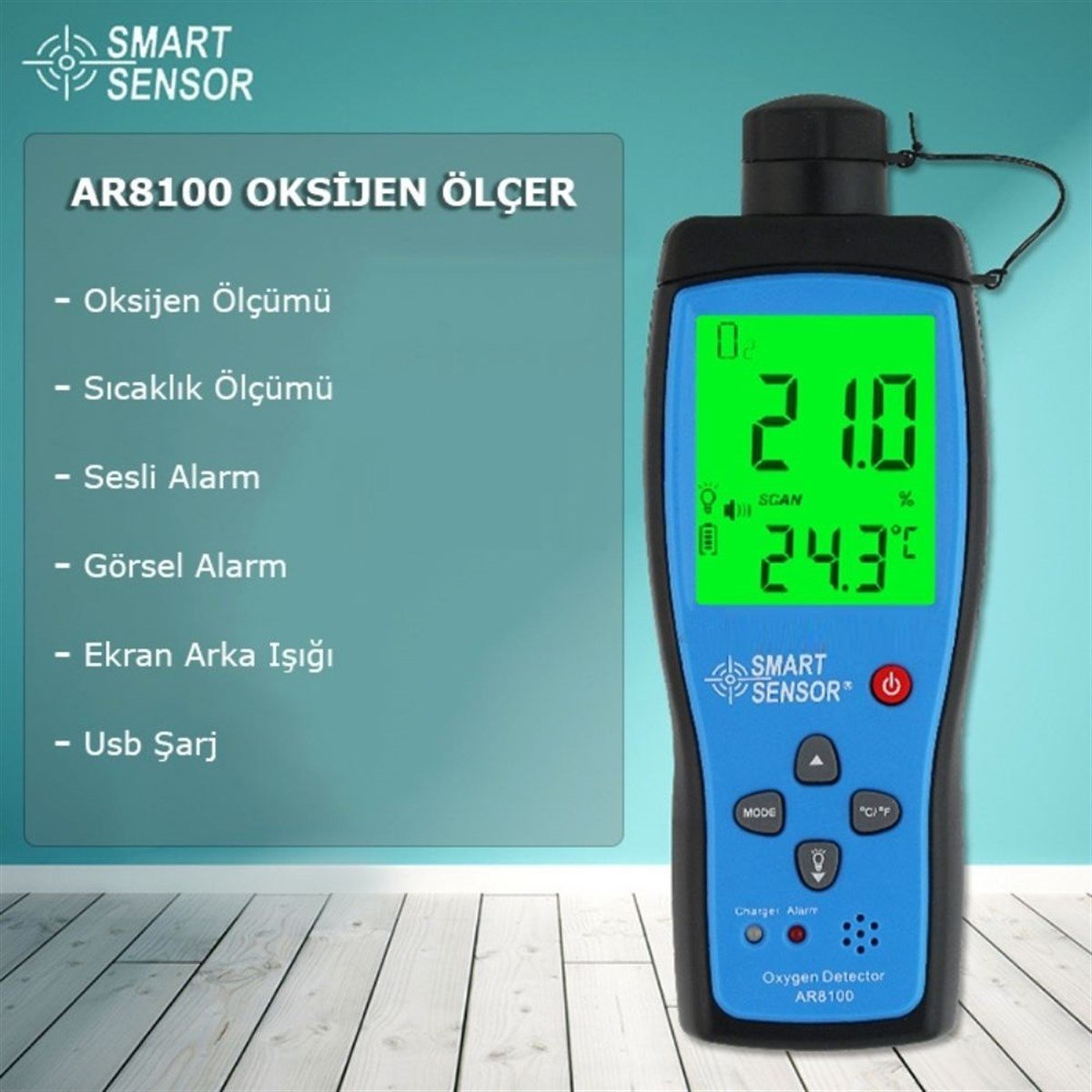 Smart Sensor AR 8100 Oksijen Ölçüm Cihazı | zoofarm.com.tr