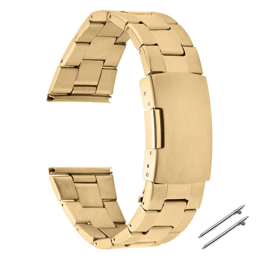 Çelik Saat Kordonu M21YB-G, Metal Çelik Saat Kayışı | saatevi.com