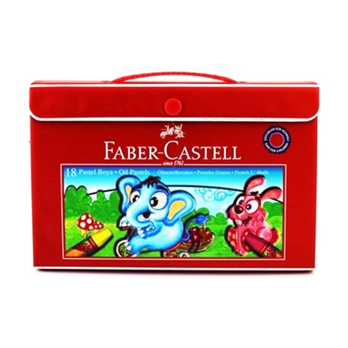 Faber Castell pastel 851 18 renk plastik çanta 125119 | ŞEKERCİOĞLU