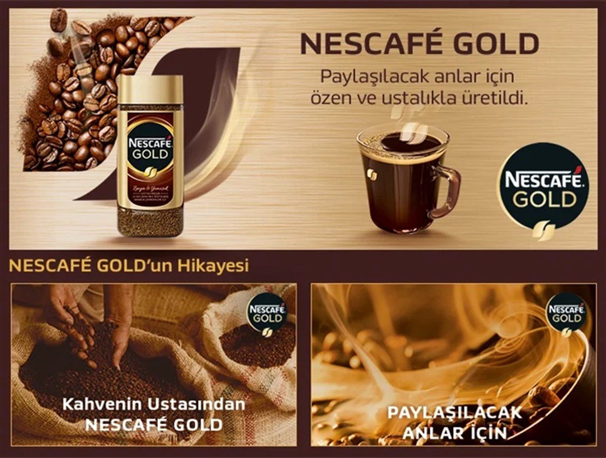 Nestle Nescafe Gold Hazır Kahve 200 gr Ekonomik Paket