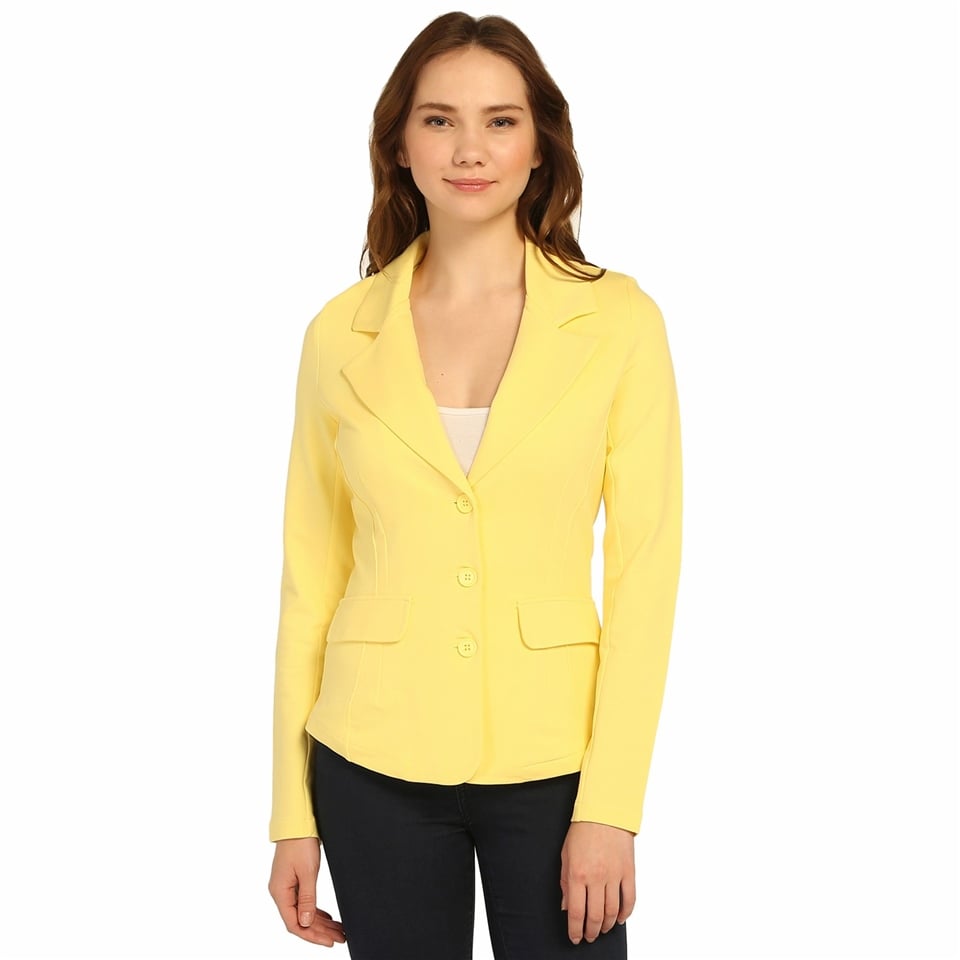 Bulalgiy'in Jersey Blazer Ceket - Sarı modelini incelemek ve sipariş vermek  için tıkla!