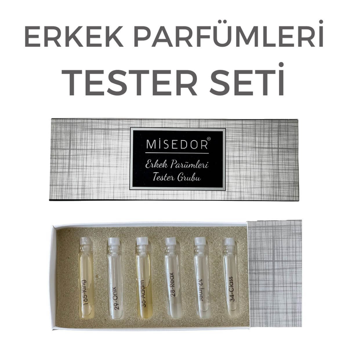 Misedor Erkek Parfüm Tester Seti | Misedor