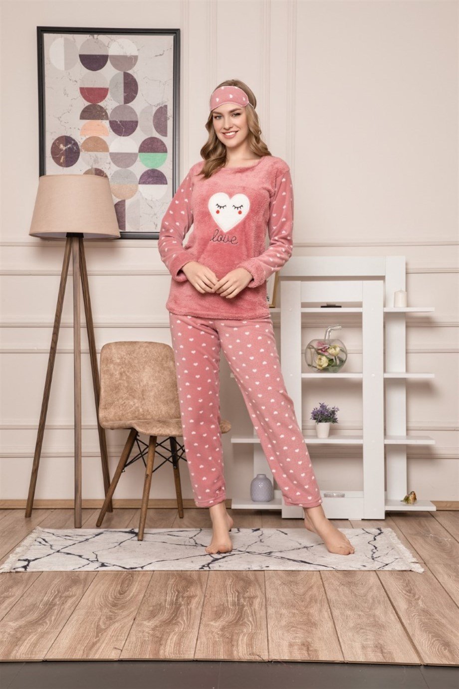 Kadın Polar Pijama Takımı