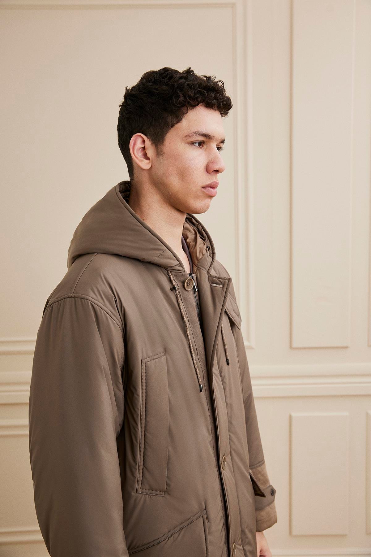 Mens short hot sale parka