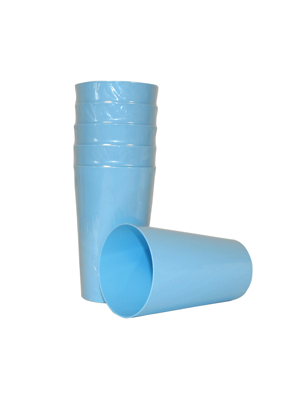 Lüks Plastik Mika Bardak Parti Bardağı Mavi 330 cc 6'lı