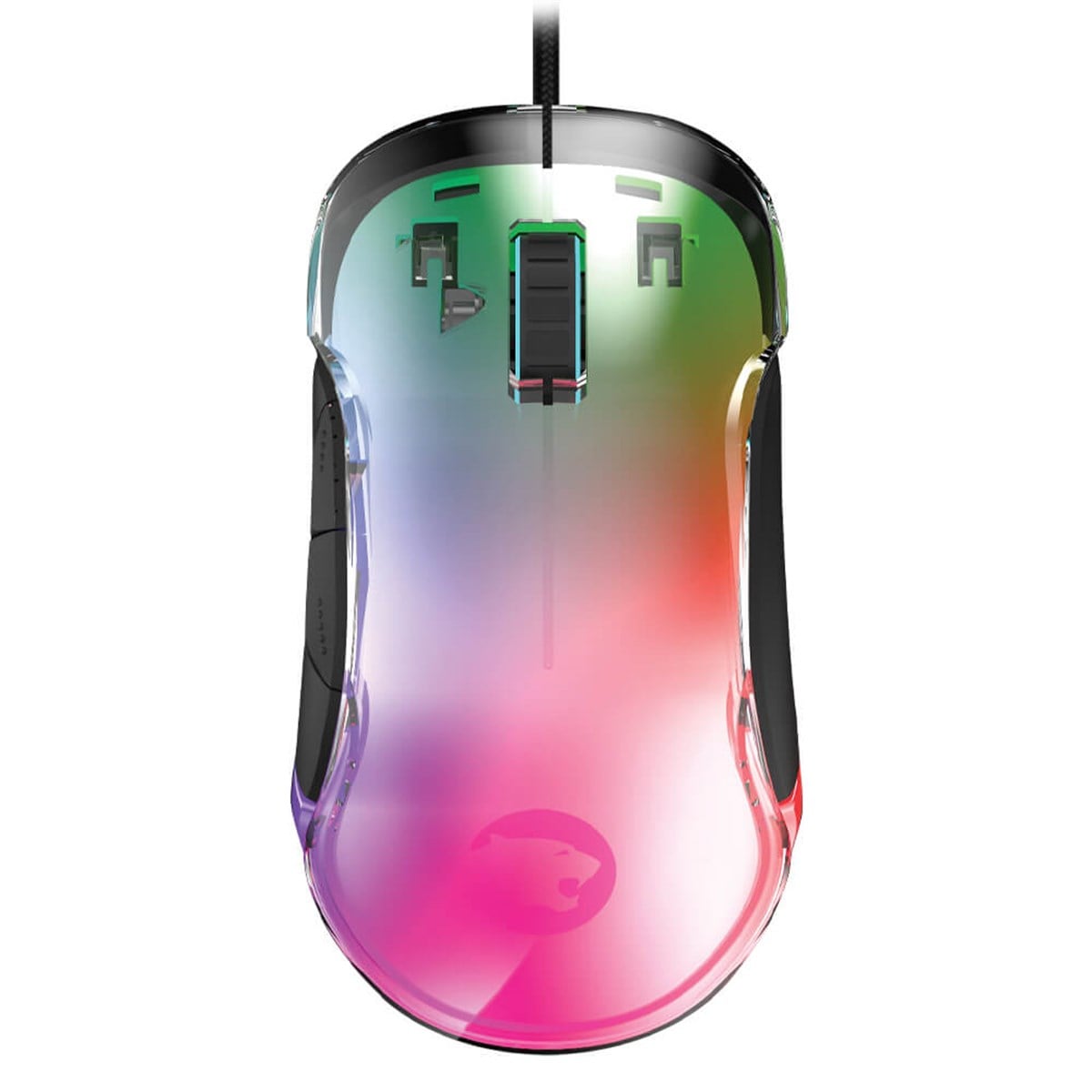 Oversteel RADIUM Mouse Gaming RGB – 7 Pulsanti Programmabili, Sensore 10000 DPI, Impugnatura Ergonomica Per Vittorie Assicurate