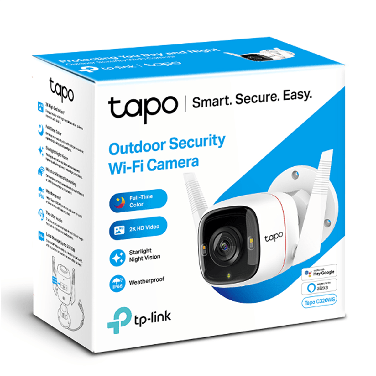 TP-Link Tapo C320WS, Dış Mekan Wi-Fi 2K QHD Starlight Güvenlik Kamerası