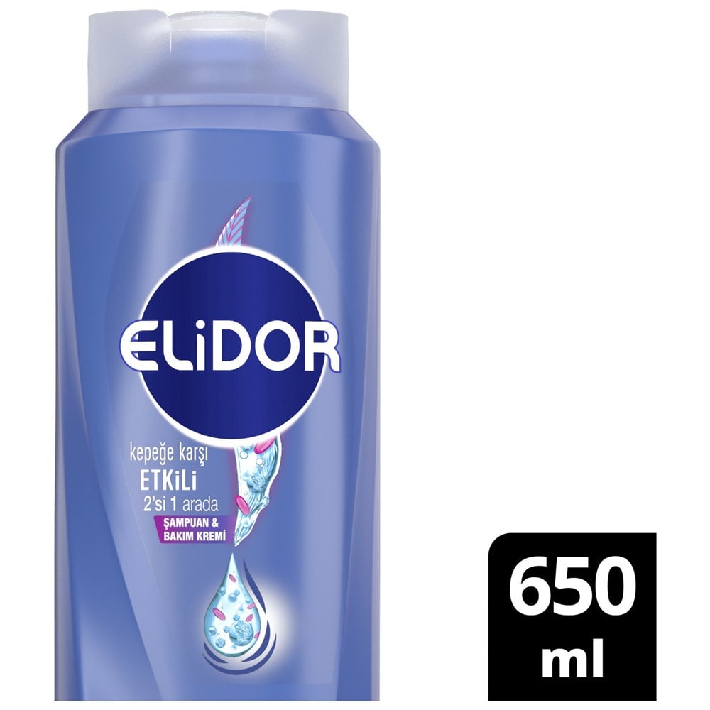 Elidor Şampuan Kepeğe Karşı Etkili 2si 1 Arada 650 ml | Tshop