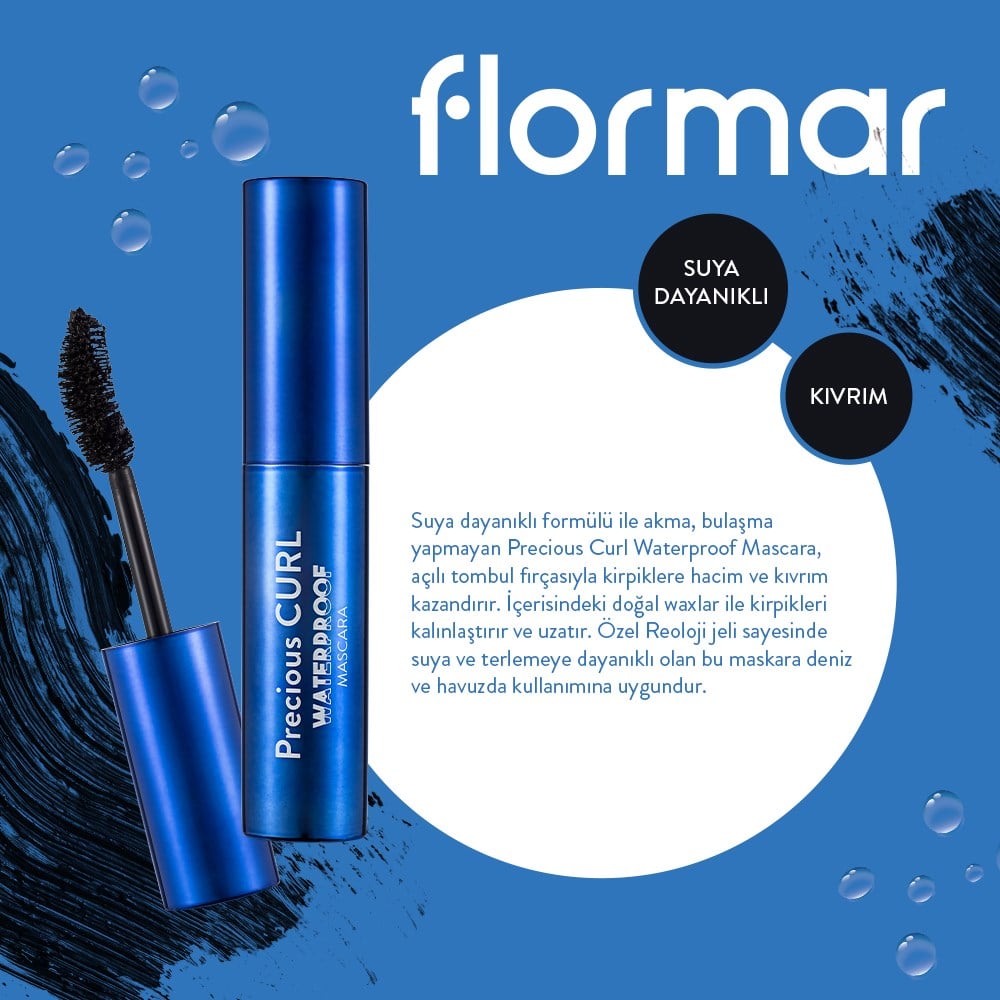 Flormar Maskara - Precious Curl Waterproof Mascara 003 | Tshop