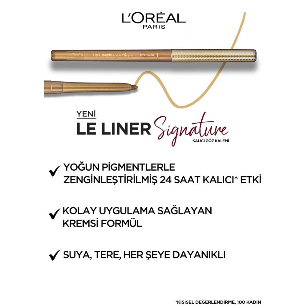 Loreal Paris Le Liner Signature Göz Kalemi 04 Gold Velvet | Tshop