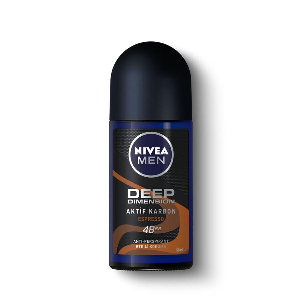 Nivea Men Roll-On Deodorant Deep Dimension Espresso Güçlü Koruma Etkili 50  ml | Tshop