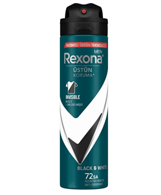 Rexona Men Erkek Deodorant Invisible Black White 150 ml | Tshop