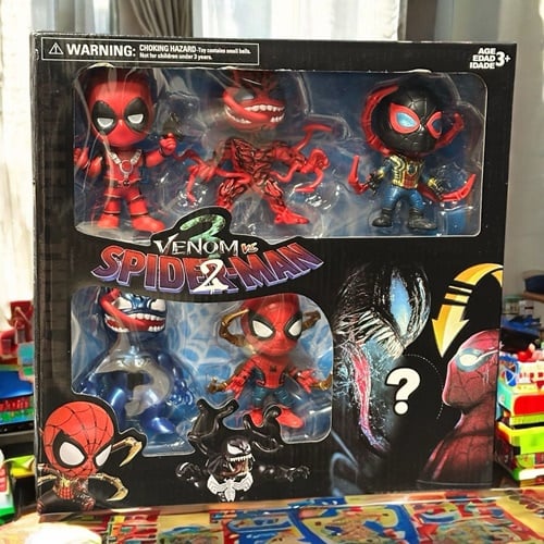 Spiderman Venom 5+1 Süprizli 10cm Figür Karakter Seti | Figür