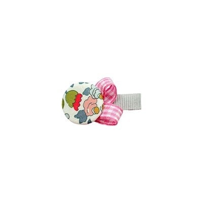 Aisha & Joe Liberty Button Hair Clips - Grey