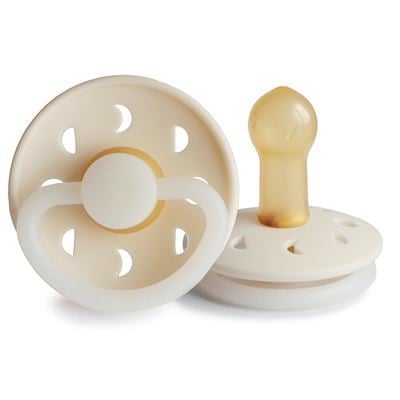 FRIGG Moon Phase Kauçuk Emzik - Karanlıkta Parlayan - Cream Night