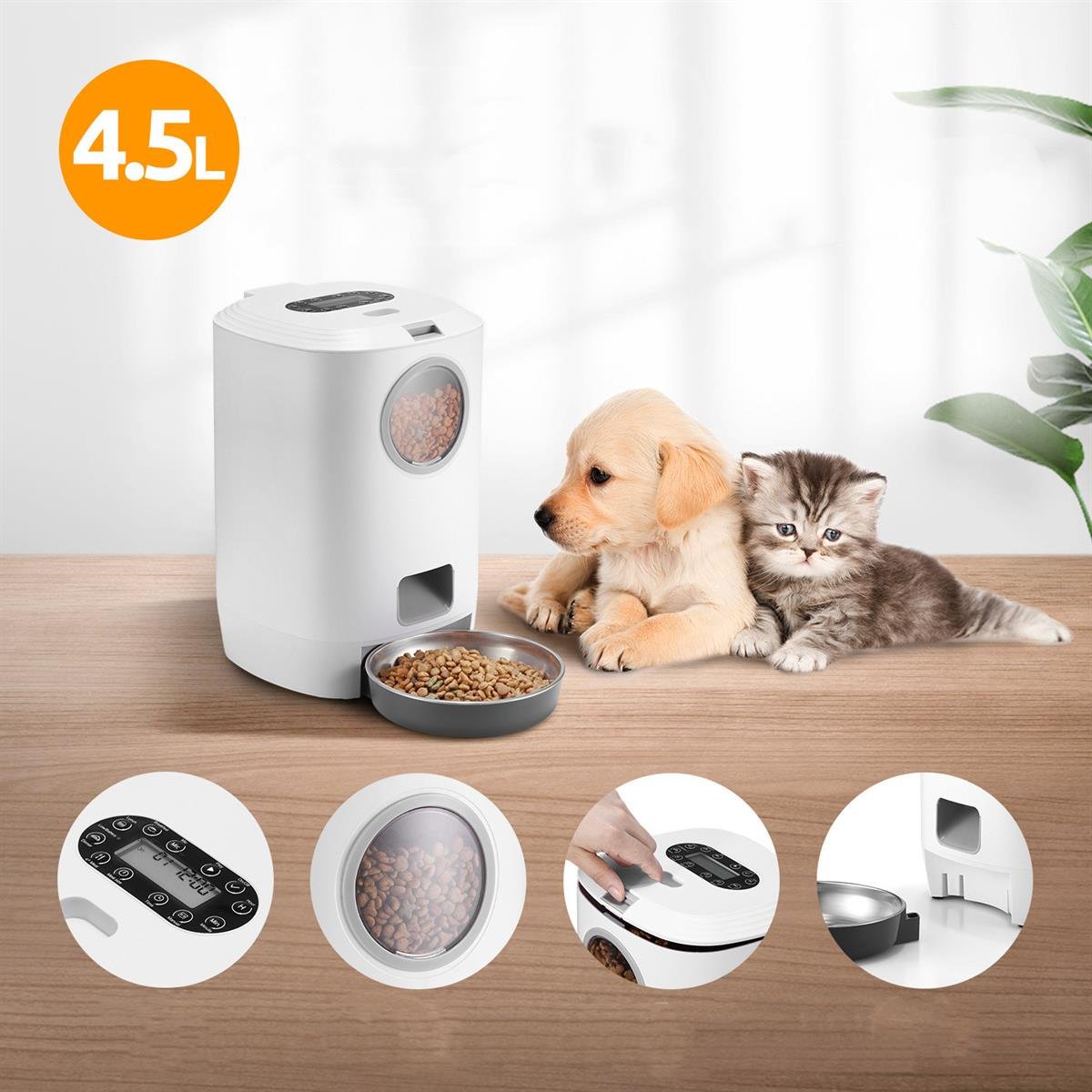 Tcherchi Adaptörlü USB Otomatik Evcil Hayvan Mama Kabı
