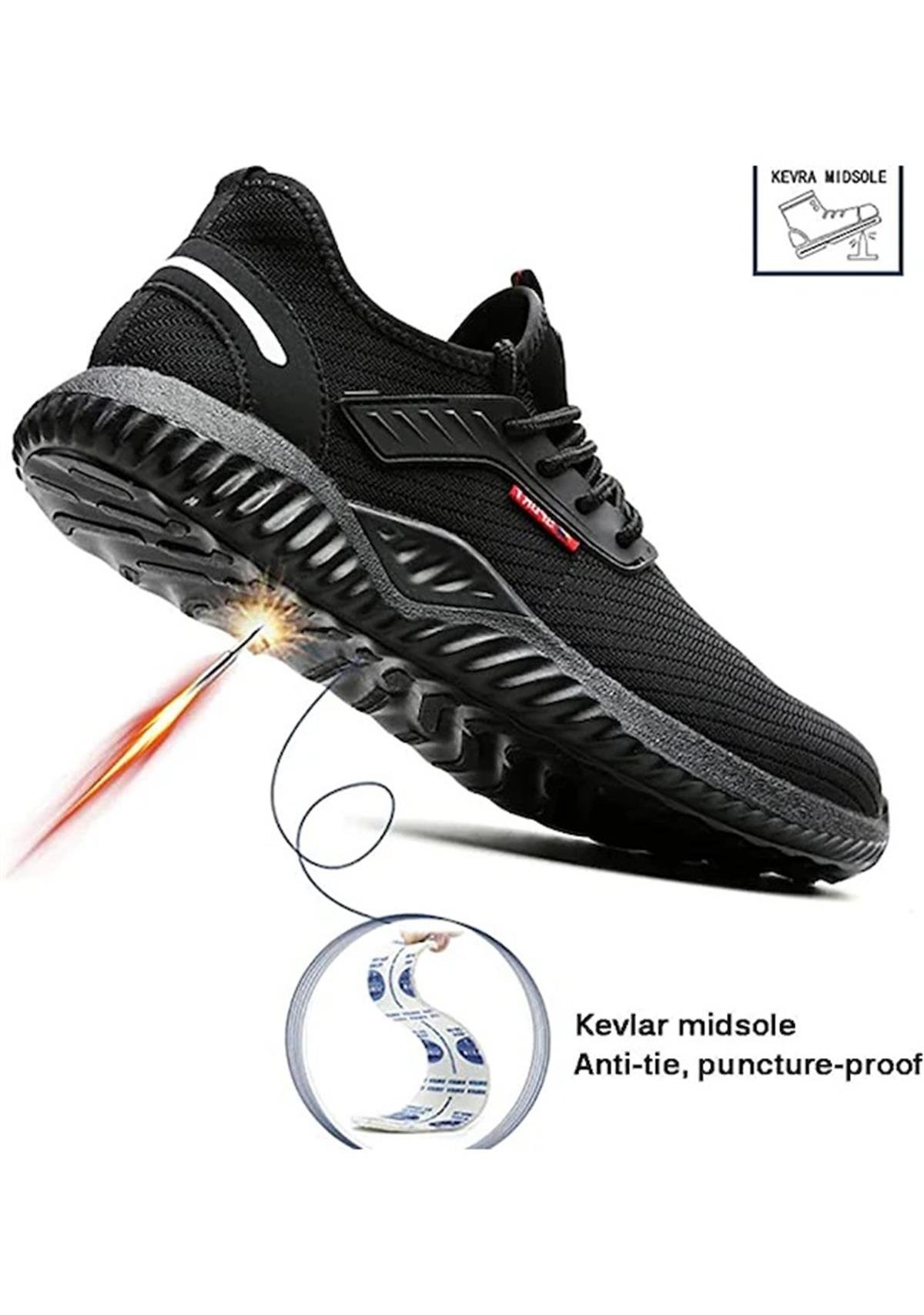 Xoutdoor Erkek Çelik Burunlu İş Ayakkabısı Spor Siyah