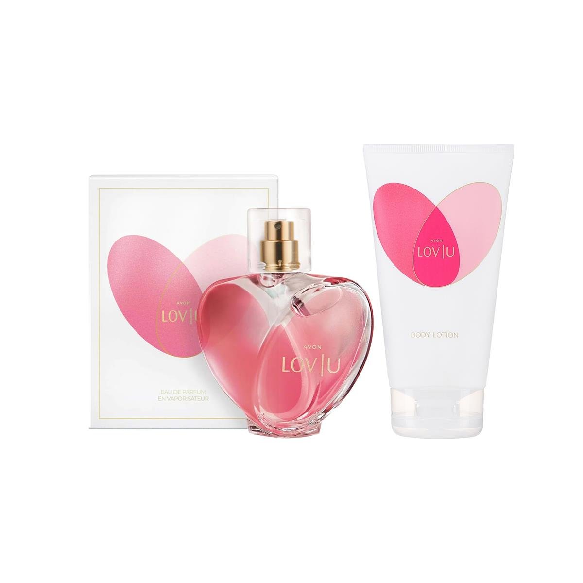 AvonFruity / MeyvemsiAvon Lov U 50 ml Kadın Parfümü ve Body Lotion Set