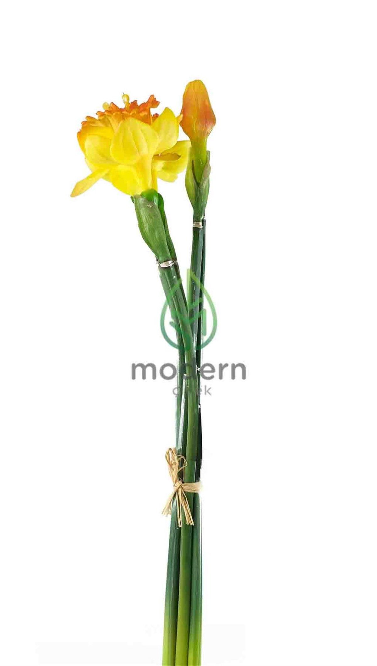 Yapay Islak Nergis Turuncu-Sarı - SD33-3 - Modern Çiçek
