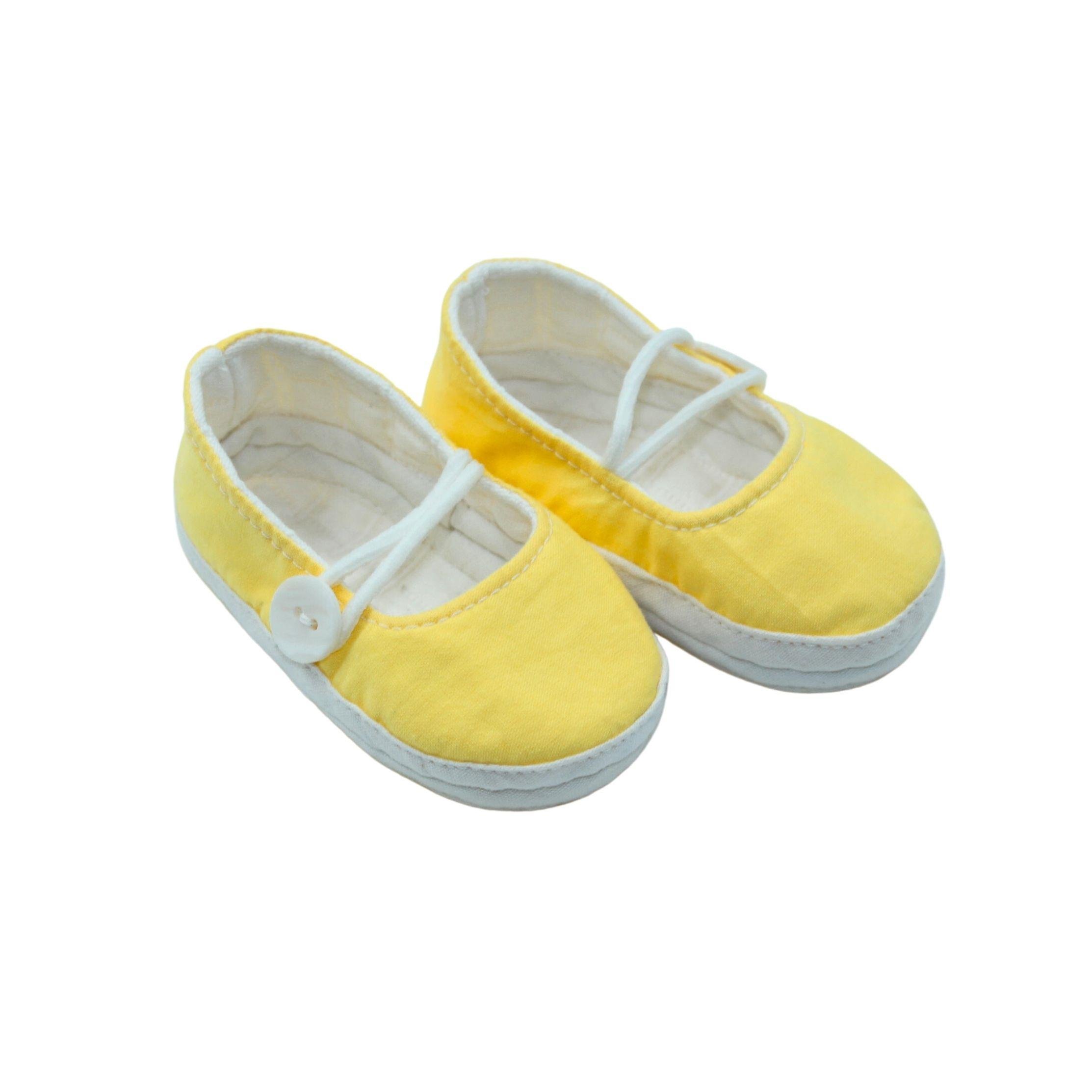 Yenidoğan Bebek Ayakkabısı Sarı - Nahıl