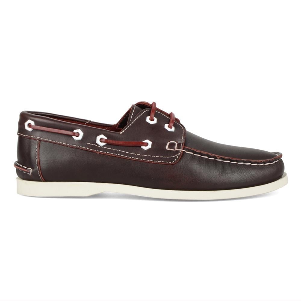 Claret Red Mens Marine Boat Casual Shoes Burgundy