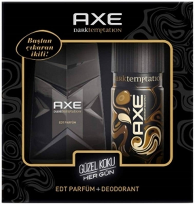 Axe Dark Temptation Edt 50 ml + 150 ml Deodorant-LeylekKapıda.com